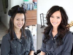Hmeichhe makeup before after